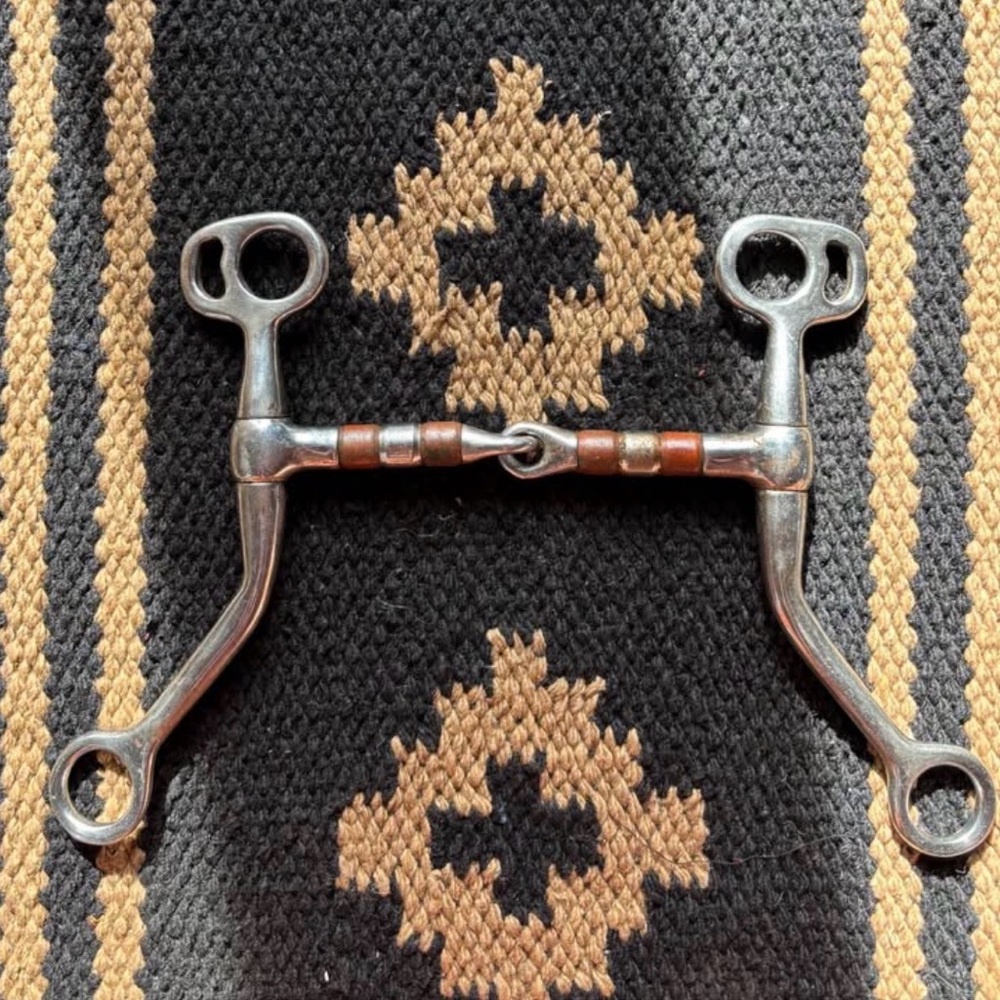 Colorado Saddlery Stainless Steel Horse Bit with Copper Rollers